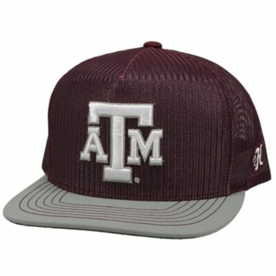 Men *  | Sale Online Hooey Men’S Maroon Texas A&M University Logo All-Mesh Ball Cap