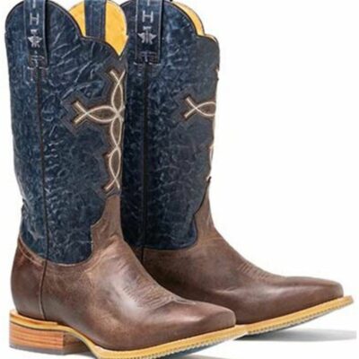 Men *  | Bestsellers Tin Haul Men’S Ichtus Cross Western Boots Broad Square Toe