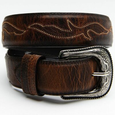 Men *  | Best Sellers Cody James Men’S Orange Stitched Belt