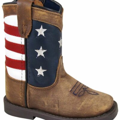 Gifts *  | Discount Smoky Mountain Toddler Stars And Stripes Western Boots Square Toe