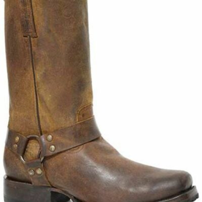 Men *  | Best Sellers Stetson Men’S Heritage Harness Pull-On Harness Moto Boots Narrow Square Toe