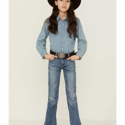 Kids *  | New Rock & Roll Denim Girls’ Embellished Pocket Bootcut Jeans