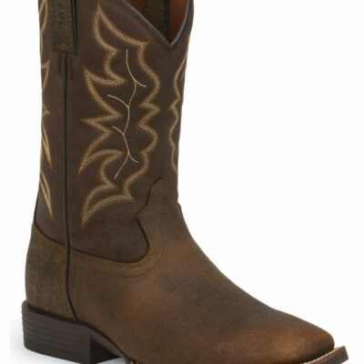 Men *  | Official Justin Men’S Stampede Square Toe Western Boots