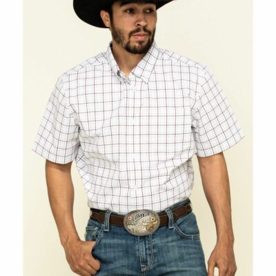 Men *  | Special Offers Cody James Core Men’S Badlands Small Plaid Short Sleeve Western Shirt