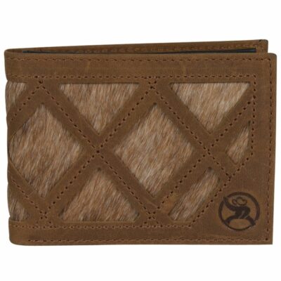 Men *  | Unique Hooey Men’S Brindle Inlay Bifold Wallet