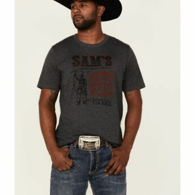 Men *  | Premium Tin Haul Men’S Sam’S Western Wear Graphic T-Shirt