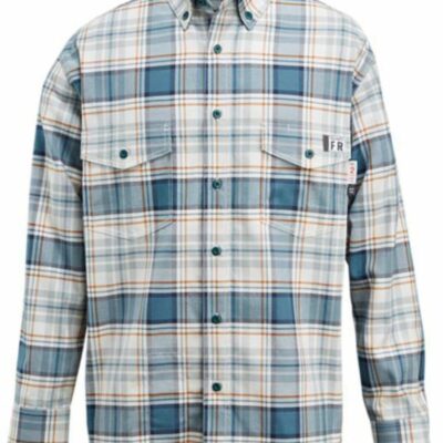 Men *  | Unique Wolverine Men’S Fr Plaid Long Sleeve Twill Work Shirt