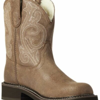 Women *  | New Threads Ariat Women’S Fatbaby Hertiage Cozy Ash Brown Performance Leather Western Boot Round Toe