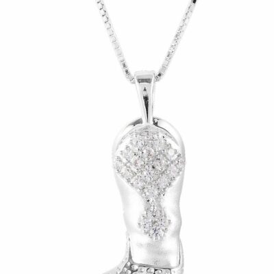 Women *  | New Threads Kelly Herd Women’S Western Boot Necklace