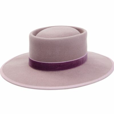 Women *  | Cheap Shyanne Women’S Light Purple Telescope Boater Wool Felt Western Hat