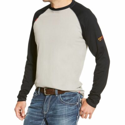 Men *  | Top Selling Ariat Men’S Fr Long Sleeve Raglan T-Shirt Tall