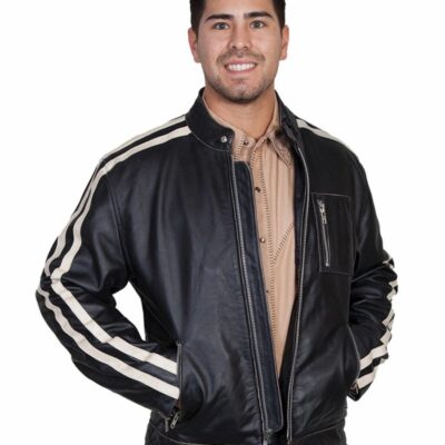 Men *  | Sale Online Scully Sanded Calf Racing Jacket