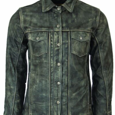 Men *  | Sts Ranchwear By Carroll Premium Sts Ranchwear Men’S Grey The Ranch Hand Leather Jacket