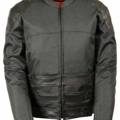 Men *  | Discount Milwaukee Leather Men’S Assault Style Leather/Textile Racer Jacket Big & Tall