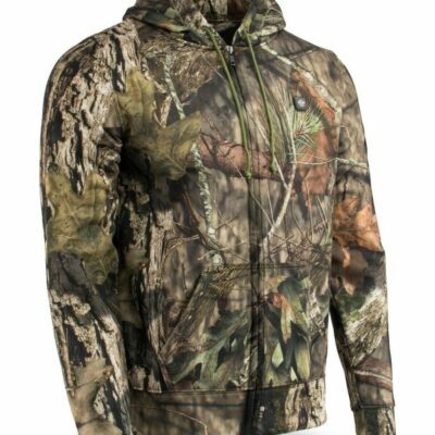 Men *  | Hot Selling Milwaukee Leather Men’S Mossy Oak Camo Zip Front Heated Hooded Sweatshirt