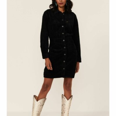 Women *  | Best Sellers Wrangler Women’S Buttoned Front Shirtdress