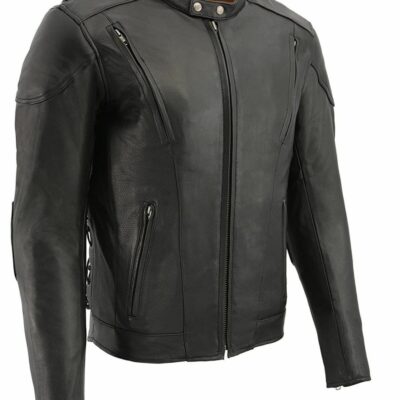 Men *  | Sale Online Milwaukee Leather Men’S 3X Side Lace Vented Scooter Jacket Big