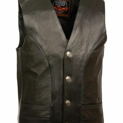 Men *  | Best Sellers Milwaukee Leather Men’S Buffalo Nickel Snap Classic Vest