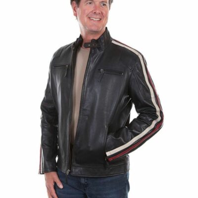 Men *  | Bestsellers Scully Leatherwear Men’S Black Lamb Riding Jacket