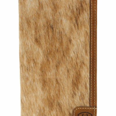 Men *  | Unique Ariat Men’S Hair-On Trifold Wallet