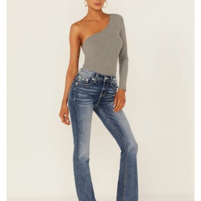 Women *  | Official Miss Me Women’S Southwestern Feather Bootcut Jeans