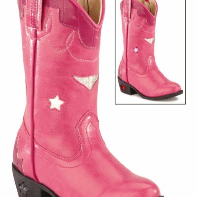 Kids *  | Cut Price Smoky Mountain Toddler Girls’ Stars Light Up Pink Boots Medium Toe